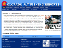 Tablet Screenshot of coloradoflyfishingreports.com